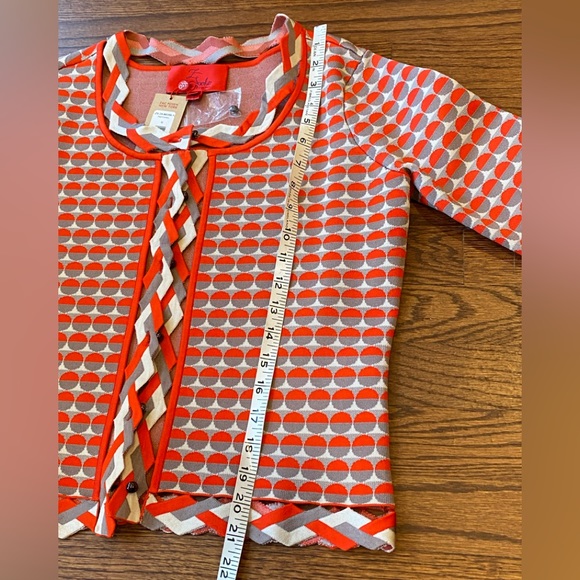 Zac Posen Z Spoke New York button front jacket with lattice detail perfect NWT - Picture 15 of 16